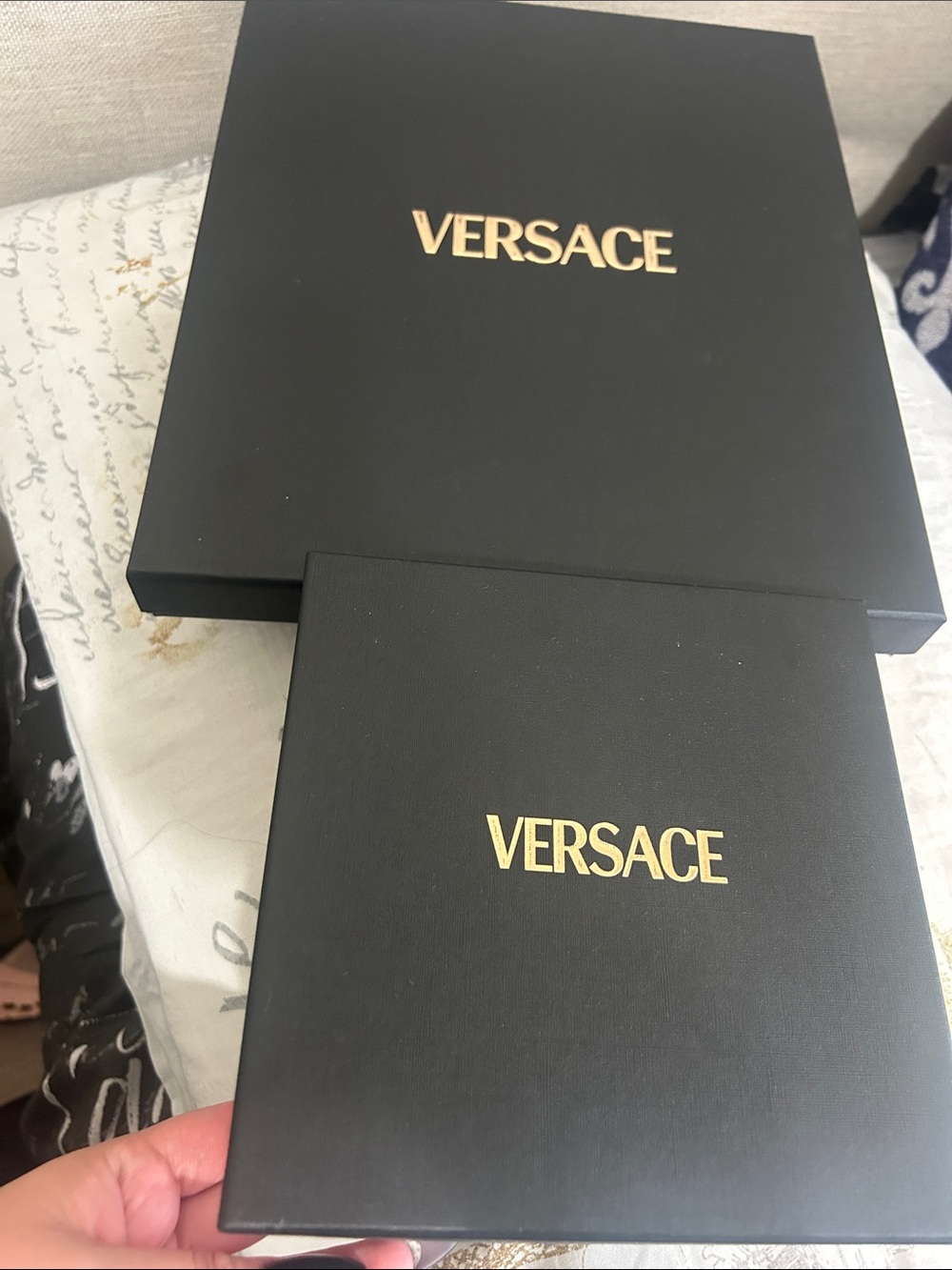 Versace Black and Gold Signature Boxes